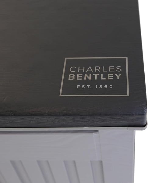 CHARLES BENTLEY, 390L, Outdoor, Garden, Plastic, Storage Box, Grey Body, Black Lid, Moulded Handles, Padlock Hasp, Sliding Lifts, PP Vacuum, Indoor, Outdoor, Steel, Storage Chest (143x57x53cm) - 4