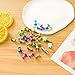 100Pcs Assorted Color Push Pins – Vibrant Mix Thumb Tacks for Bulletin Boards, Wall Décor, Crafts | Durable Plastic Head & Steel Pins (Multicolor)