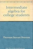 Intermediate algebra for college students 0060451823 Book Cover
