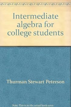 Hardcover Intermediate algebra for college students Book