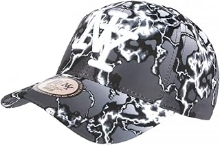 Gorra infantil blanca y negra con diseño de rayas de béisbol Stormy de 7 a 12 años – Tamaño: Talla única – Color: Blanco – Niño, blanco, Talla única