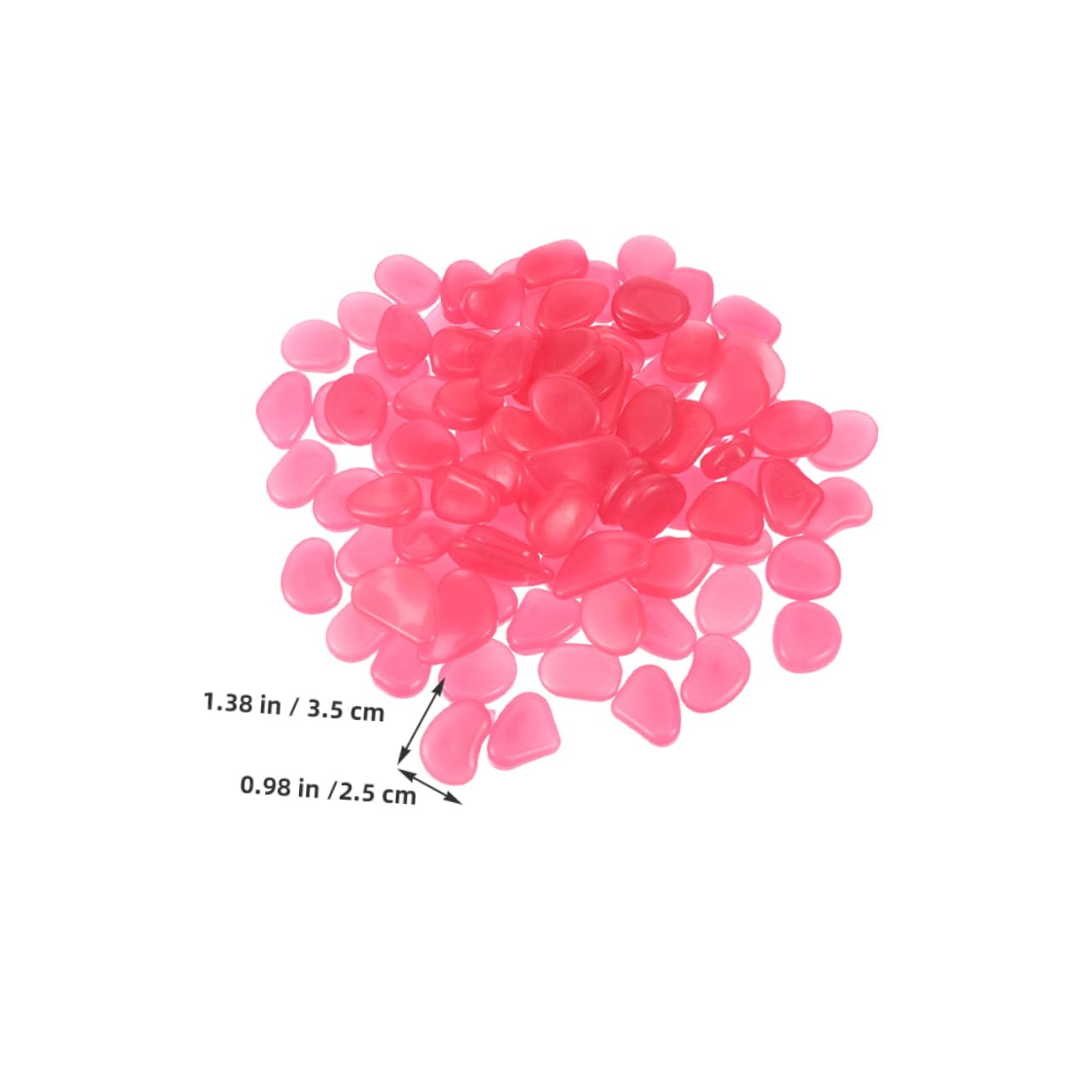 300piezas Piedras Luminosas De Para Decoración De Jardín y Piedras Fluorescentes Brillantes Para Exteriores Patio y Césped