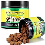 Probiotics for Dogs, 120 Chews, Pre & Probiotic Supplements for All Dogs, Supports Gut & Digestive Health, Immune Function, Skin & Coat Health