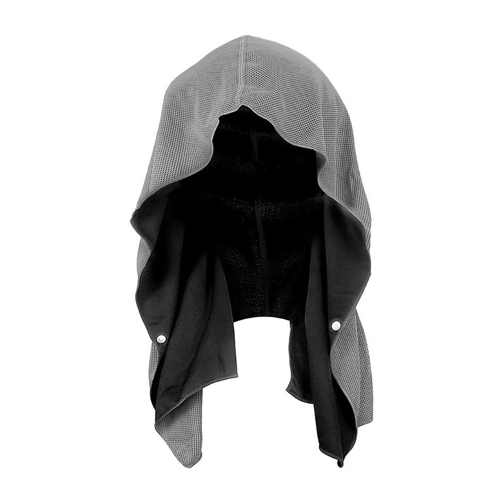 LWAQWHU Cooling Towel,Sun Protection Cooling Towel for Hot Weather Travel, UV Protection Sport Head for Neck Face Quick Drying Absorbent Travel (Deep Grey)