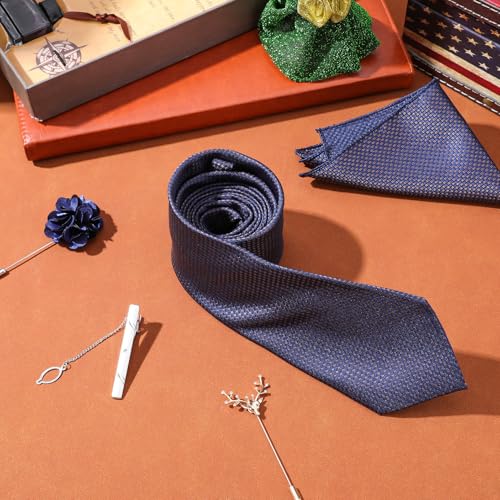 Set de 5 corbatas para hombre con accesorios formales miniatura 4