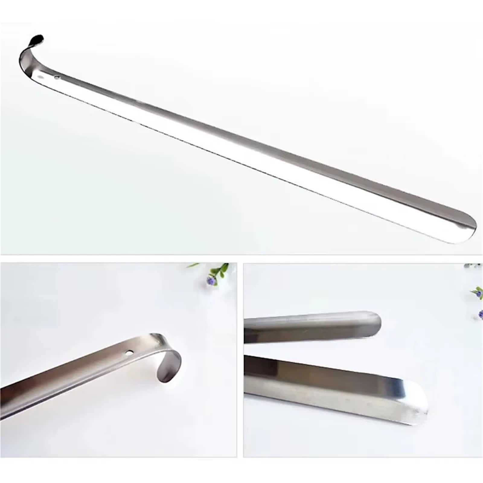 Cuernos de zapatos de acero inoxidable, mango largo, calzador profesional for el hogar, Extractor de Metal, herramientas de extracción(3pcs)