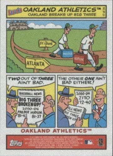 2006 Bazooka Comics #17 Oakland Athletics MLB Baseball Trading Card