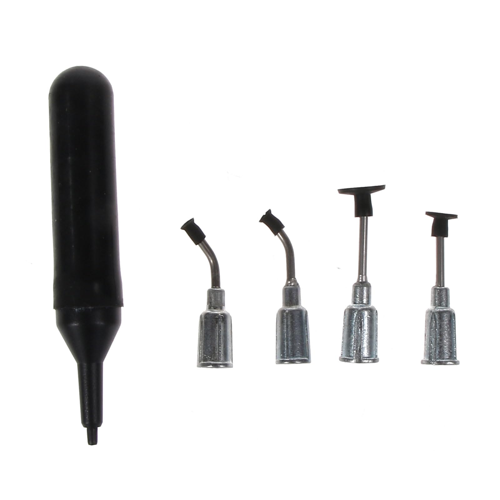 Black Rubber IC Pick Up Vacuum Sucking Pen with 4 Suction Headers for Capacitor Resistor Chip Soldering Sucker Tool Router Tools for Woodworking