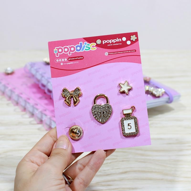 Pop Pin para Caderno, Bolsa, Crocs Pop Disc (Envio Sortido)