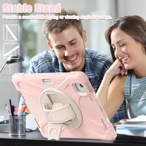 Coque iPad Air 11 M2 robuste rose pour éviter les bris d'écran - 2