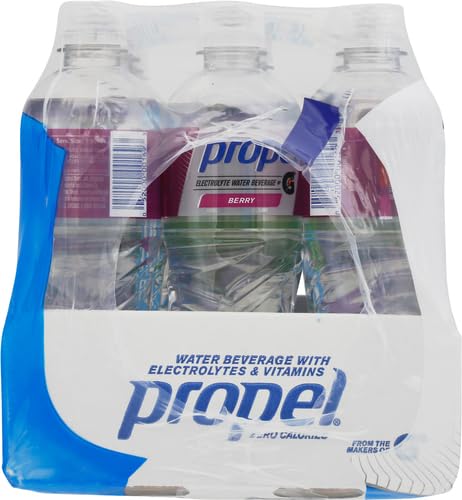Propel,3 Flavor Variety Pack,Zero Calorie Sports Drinking Water with Electrolytes and Vitamins C&E,16.9 Fl Oz,(Pack of 24)