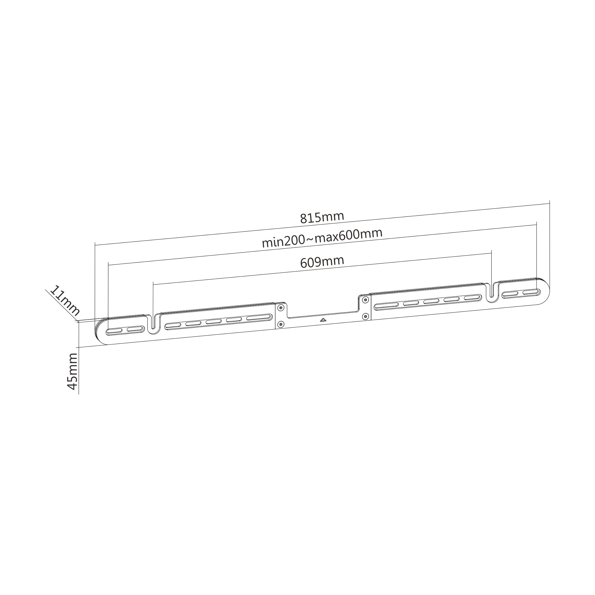PureMounts, Uchwyt ścienny do Sonos ARC, ARC Ultra, biały