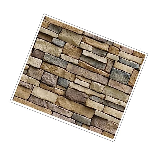 Toyvian Pegatinas De Pared Papel Pintado Adhesivo De Pared De Pvc Efecto Rústico Ladrillo Para Sala De Estar