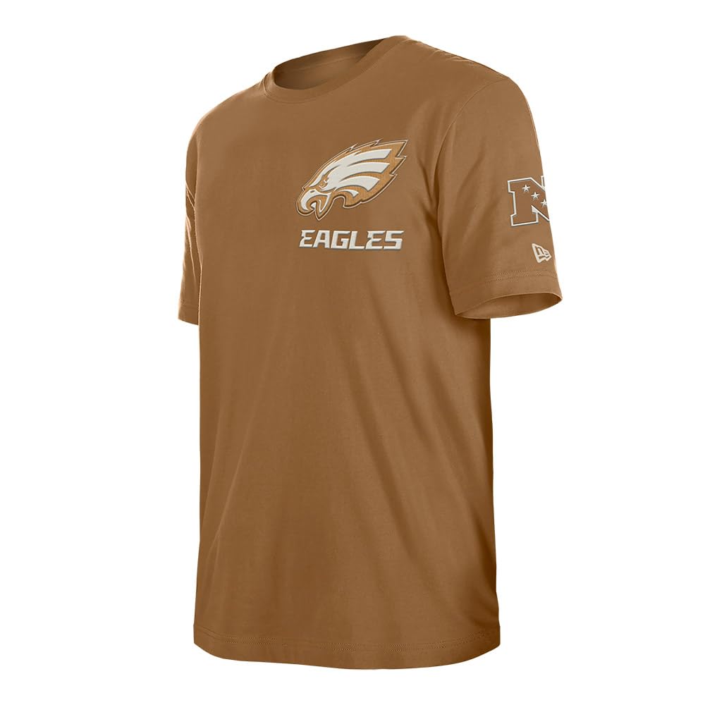 Philadelphia Eagles NFL Premium Logo Select Regular Fit T-Shirt Philadelphia Eagles Light Bronze T-Shirt Unisex - Adulto (Pacco da 1)