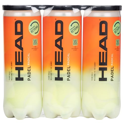 HEAD Padel Radical Padel Bälle - Amazon Exclusive 3 x 3B