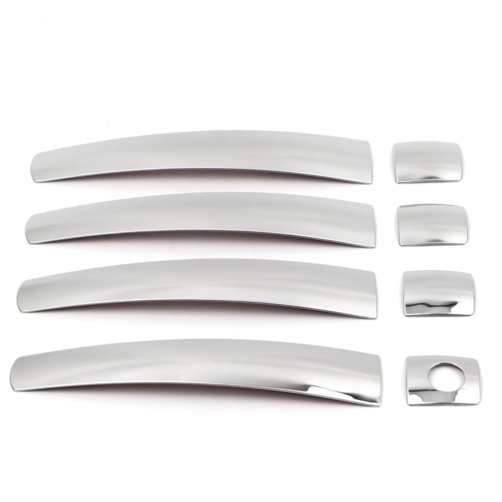 DSPOLIMV Outer Door Handle Cap Compatible with Toyota for Land for Cruiser 2016-2017 Door Handle Cover Stainless Steel Trim Bezel Car Parts Modification