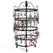 PENGKE 4 Tiers Rotating Earring Spin Table,144 Holes Earring Organizer Jewelry Display Stand for Earrings,12.2 x6 inch