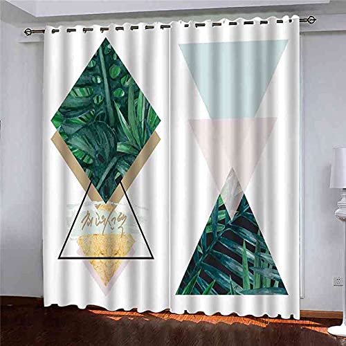 Rideaux de fenêtre pour chambre et salon d'enfants géométrique