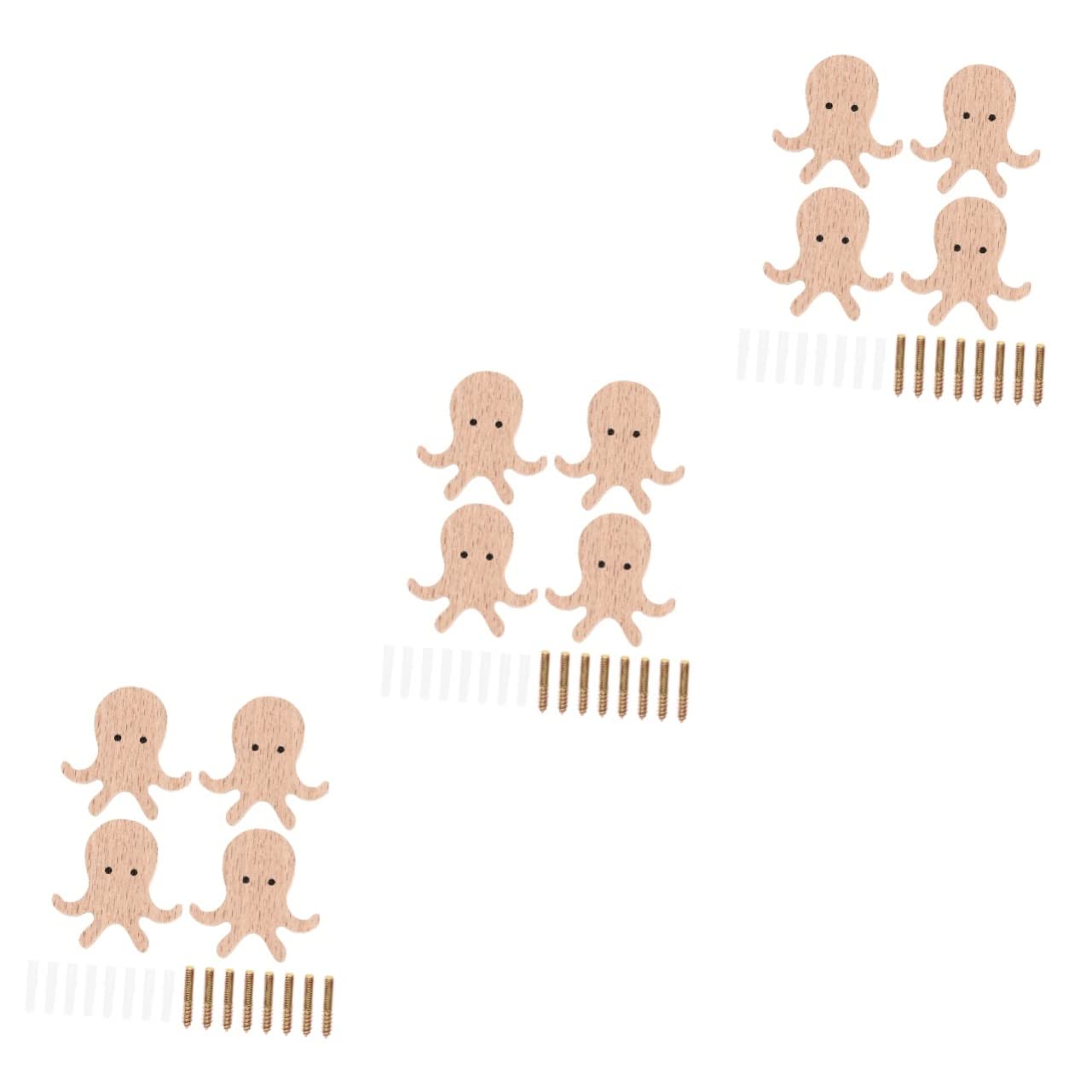 ISCBAFYX Juegos de Toallas Gancho de Animal Montaje en Pared Perchero para Sombreros Perchas para Sombreros Gancho de Pared Paraguas Estante de Clavijas de Madera Percha de Montaje en Pared Retro