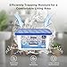 W&E Choice Moisture Absorbers, Portable Humidity Absorber Boxes for Your Bathroom, Closet & Car, Dehumidifier with Fragrance Free, 6 Pack