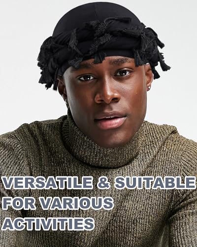 image for Babalet Halo Turban for Men Women Satin Lined Durag Head Wraps Scarf S