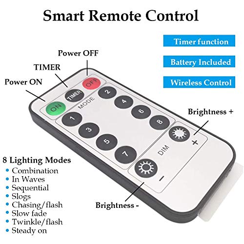 Twinkle Star Copper String Lights Fairy String Lights 8 Modes Led String Lights Usb Powered With Remote Control For Christmas Tree Wedding Party Home Decoration (Warm White With Remote, 66Ft) #TOP3
