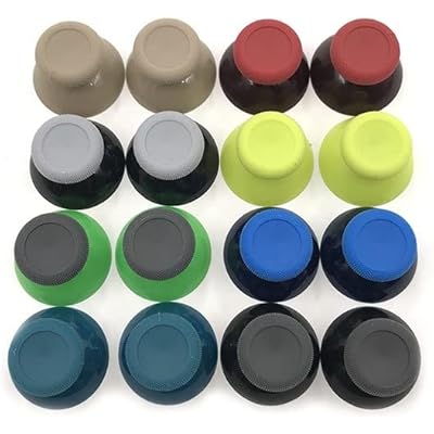 YANHAO [Video game parts] 10pcs for Microsoft XBox One Controller 3d Analog Thumb Sticks Grip Joystick Cap ThumbSticks Cover Black Blue