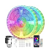 【Mehrzweck-Lichtleiste】Mithilfe dieser LED-Lichtleiste können Sie Ihr Schlafzimmer, Ihre Küche, Ihr Wohnzimmer, Ihren Fernseher, Ihren Weinschrank, Ihre Bar usw. dekorieren. Die Lichtleiste besitzt ein eingebautes Mikrofon, welches die Musik in der Umgebung erkennen kann. Die Farbe und die Blinkgeschwindigkeit der LED-Lichtleiste ändern sich mit den Höhen und Tiefen der Musik. Besonders geeignet für Feiertage und nächtliche Partys wie Weihnachten, Valentinstag, Geburtstagsfeiern und Halloween.