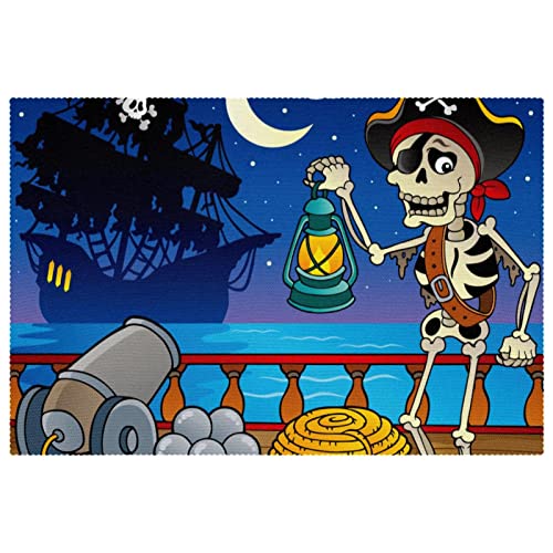 Set de table pirate résistant à la chaleur et antidérapant pour table enfant - 2