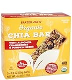 Trader Joe’s Organic Chia Bars with Almonds, Cranberries, & Pumpkin Seeds, 5 Bars (6 Pack)