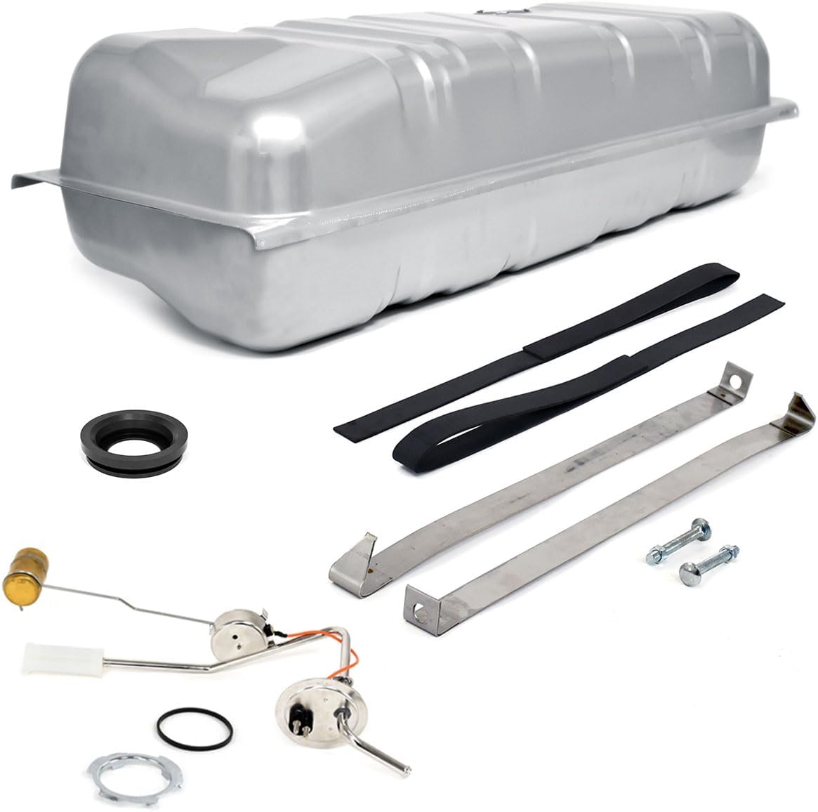 Fuel Tank Kit - Tank, 3/8" Sending Unit, Mounting Straps, Grommet For Ford Galaxie 500 1966-1968
