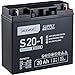 Accurat 12V 20Ah Blei-Akku AGM Blei-Batterie Zyklenfest Supply-Serie VRLA Versorgungsbatterie S20-1 F13 (wartungsfrei)