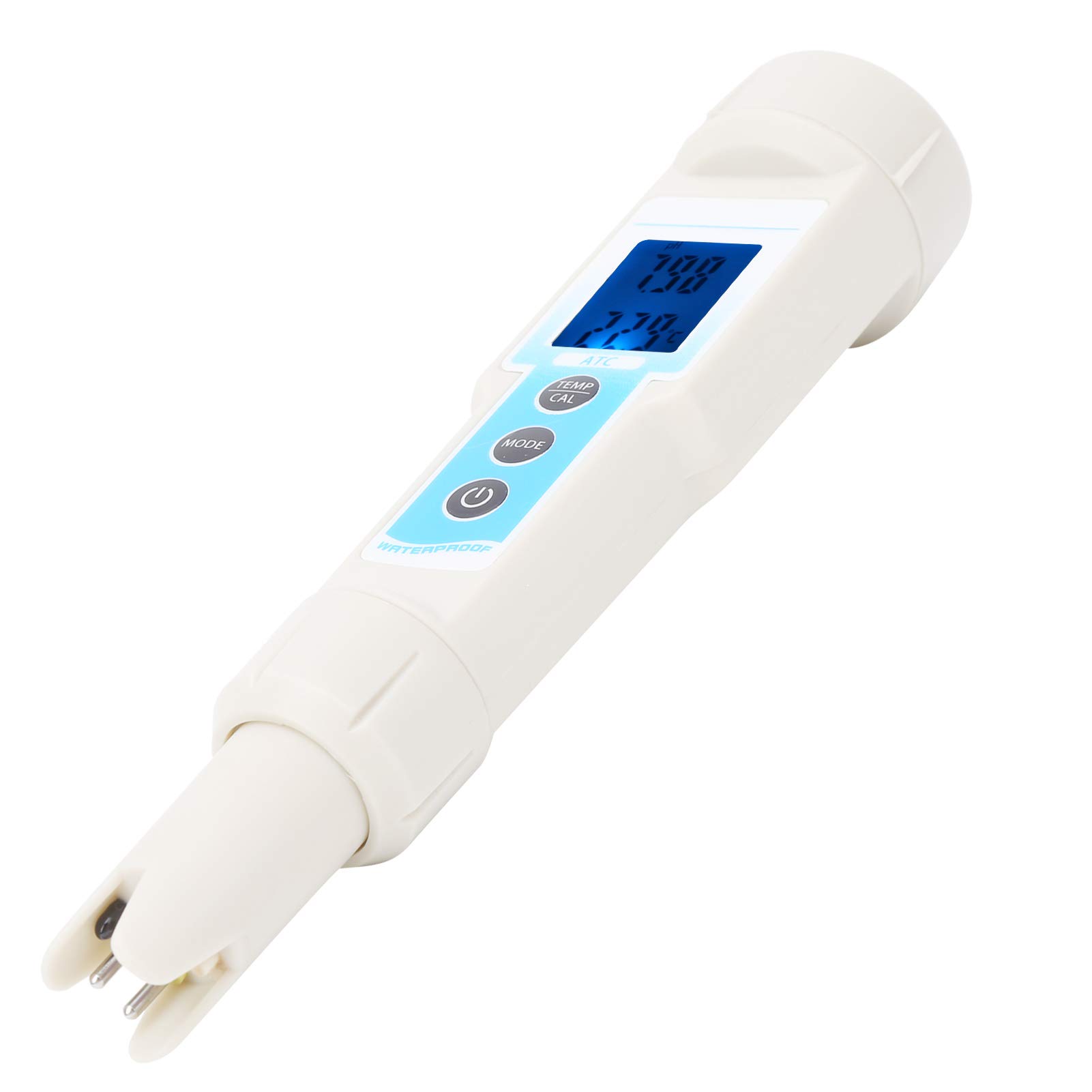 Bolígrafo Probador de Calidad del Agua Multifuncional 5 en 1 pH/EC/TDS/Medidor de Temperatura/Salinidad Monitor de Calidad del Agua para Acuario 188x38x38mm
