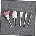 ADOCARN 5Pcs Nail Polishing Head Kit Nail Art Tool for Manicure Pedicure Durable Nail Grinding Heads for Professional Home Use for All Nail Care Needs