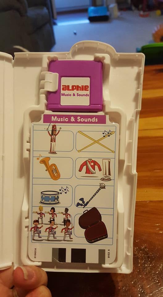 Playskool Alphie Booster Pack cards and cartridge