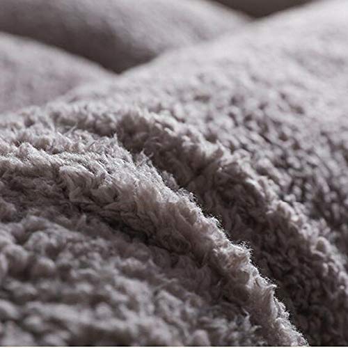 Wjxboos Flannel Plush Futon Mattress, Japanese Tatami Not-Slip Mattress Topper Thick Breathable Floor Mat Student Dorm Sleeping Mat-Grey King #TOP2