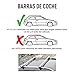 HOMCOM Barras de Coche Universal con Llave Tipo Baca Portaequipajes de Aluminio...