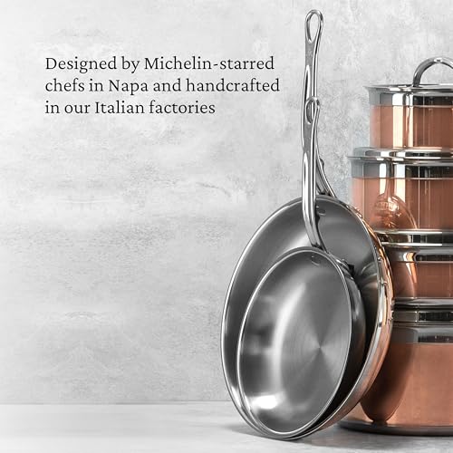 Image of Hestan - CopperBond Collection - 100% Pure Copper Frying Pan, Induction Cooktop Compatible, 8.5-Inch