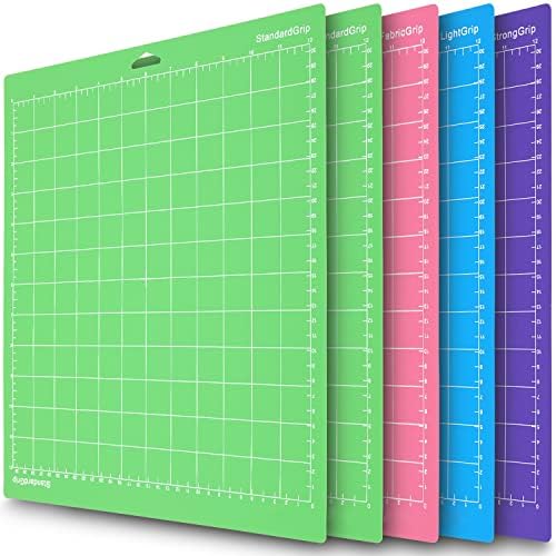 Variety Mats for Cricut Explore Air 2/Air/One/Maker Standard Grip/Light Grip Mat Cricket Mat Sticky Green Blue Craft Mat 12x12 Cutting Mats for Cricut Accessories Replacement 3 Pack