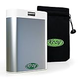 Kozy 7800mAh Rechargeable Hand Warmer with Warmer Pouch, USB Charger/Power Bank, LED Flashlight and Emergency SOS