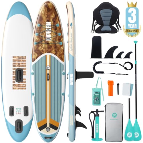 Image of Niphean Inflatable Paddle Board with Accessories 10'6'' /7'6''Stable SUP