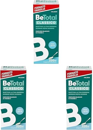 Betotal Liquido, Integratore Alimentare di Vitamine B, Adatto in Caso di Stanchezza e per Supportare il Sistema Immunitario, Senza Glutine e Senza Lattosio, Bambini 3+,Gusto Classico al Latte,200 ml