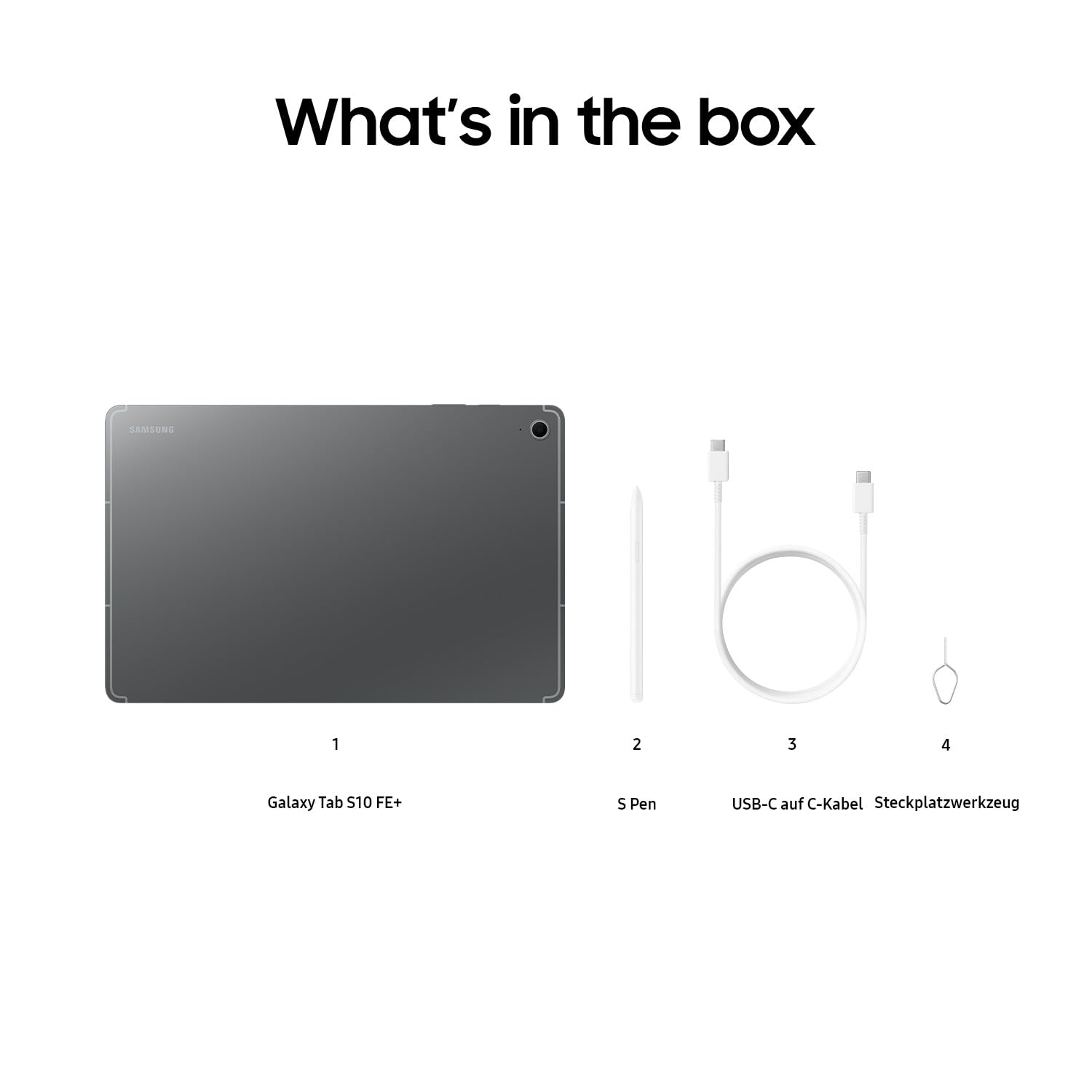 Samsung Galaxy S10 FE+ AI-Tablet, Android Tablet, 128 GB Speicher, 8 GB RAM, 33,28 cm/13,1" Display, Inkl. S Pen, Wi-Fi, Lange Akkulaufzeit, Gray, 36 Monate Herstellergarantie [Exklusiv auf Amazon]