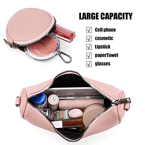 Image of myfriday Women PU Hobo Crossbody Bag, Coin Purse, 2 Straps Shoulder Purse | Anti-scratch PU, center divider, zipper pocket and coin pouch organize cosmetics, wallet and phone for commute or dates