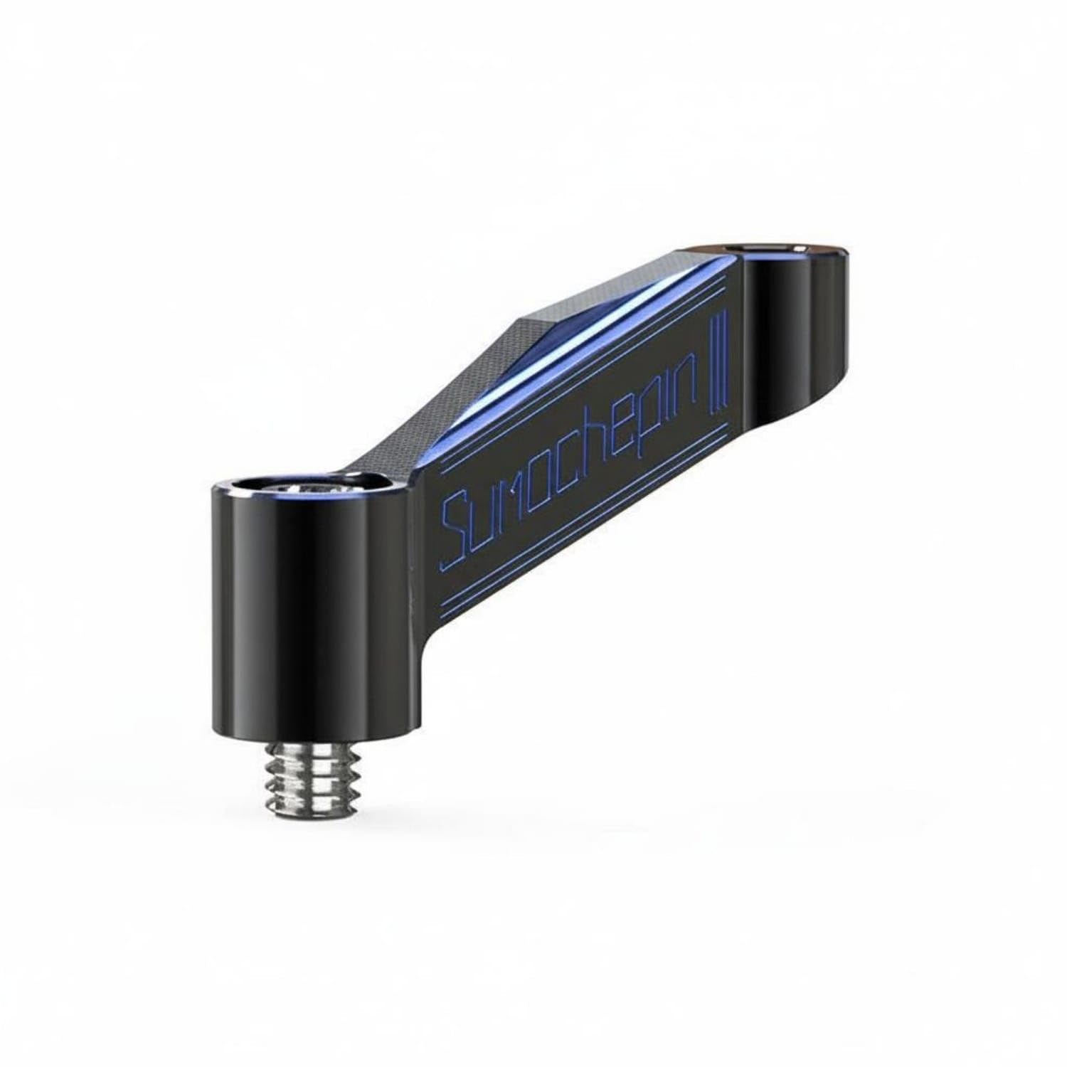 Aluminum Alloy Rearview Mirror Extender Wider Field of View Motorcycle Mirror Extender 360° Adjustable Corrosion-Resistant, Blue, 10MM Reverse Thread|Car accessories Direct Replacement-picture-12