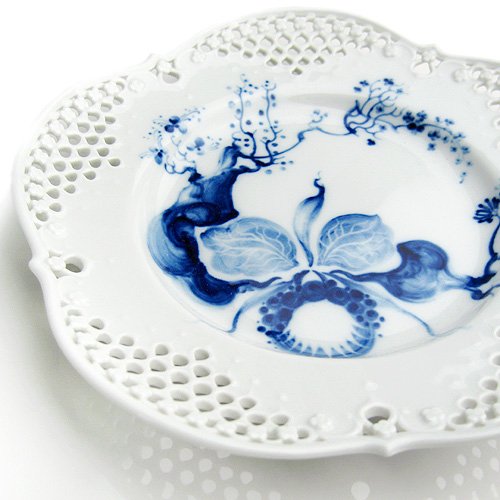Amazon.co.jp: マイセン (Meissen) ブルーオーキッド レースプレート
