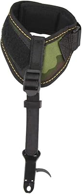 MILAEM Adjustable Archery Wrist Release Aids Compound Bow Trigger Release Aid with Foldback Buckle Starp Hunting Shooting Accessory (Camo)
