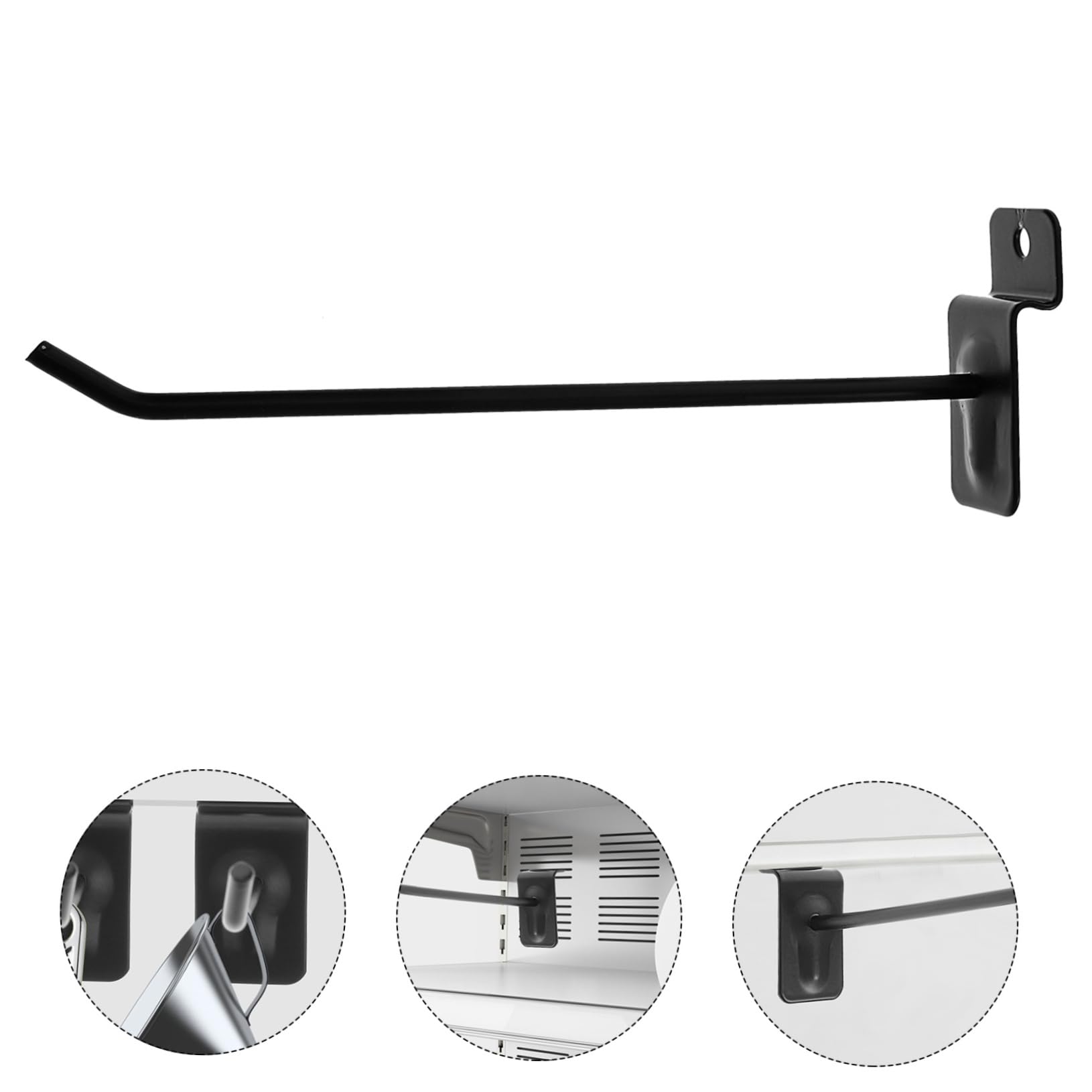 CIYODO Commodity Display Hooks 10pcs 15cm Long Pegboard Hooks for Accessories Tool Storage