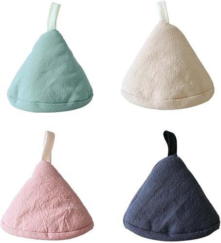 Cabilock Juego de 4 fundas triangulares para mango de olla estilo japonés, cubiertas de agarre de cocina para platos calientes, mini almohadillas