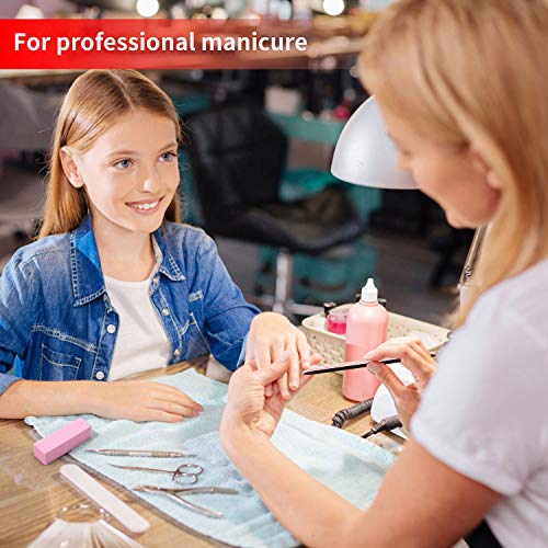 Nail Files and Buffers Emery Board Nail Care Polygel Acrylic Square Buffing Blocks Professional Manicure Pedicure Tools Black Double Sided 100 180 Grit 16Pcs/Pack for Home and Salon Use
